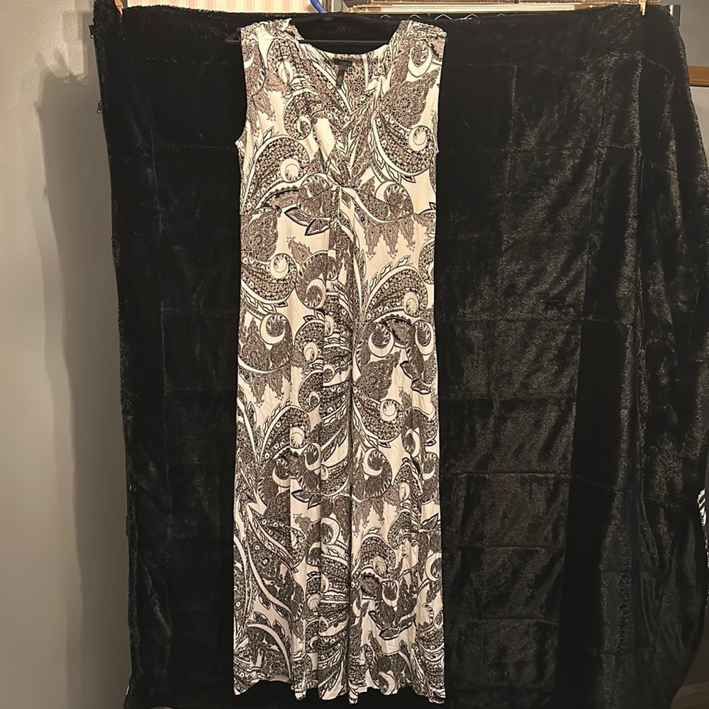 Soma Maxi Dress XL VNeck with Knot at Bust